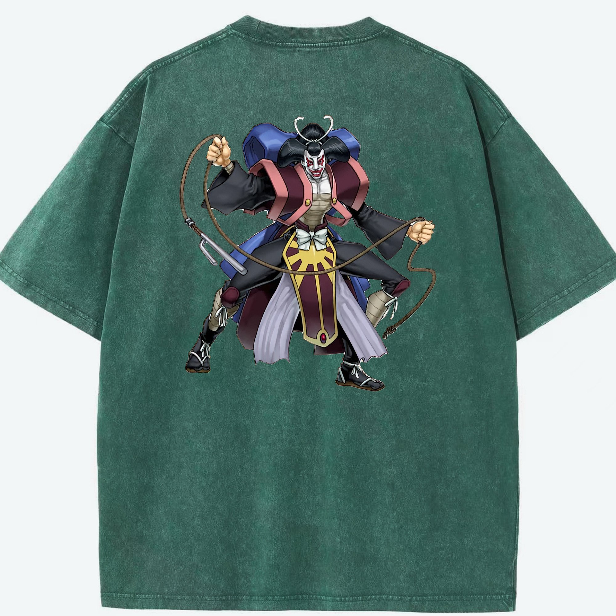 （画像用） 遊☆戯☆王 Yu-Gi-Oh! 綿100% ヴィンテージ風 半袖Tシャツ（背面プリント）